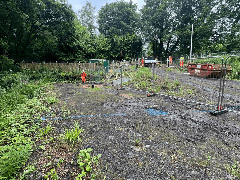 ongoing work at lcs whitegate site