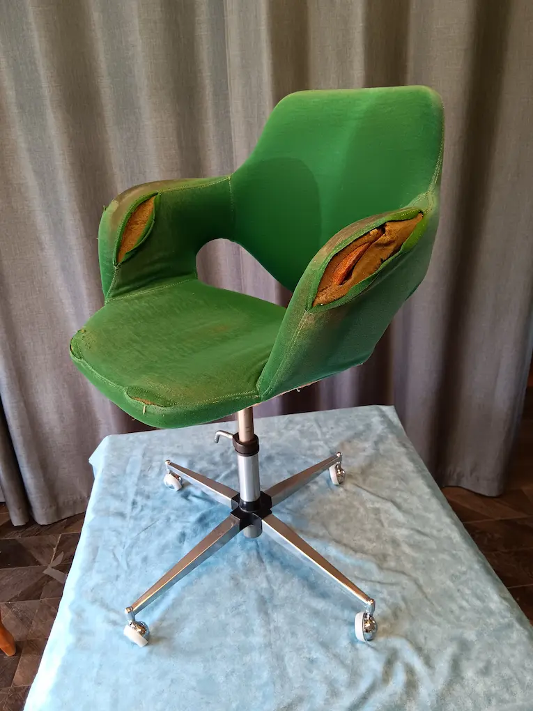 exemple fauteuil de bureau avant réfection