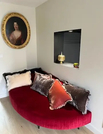 méridienne en velours