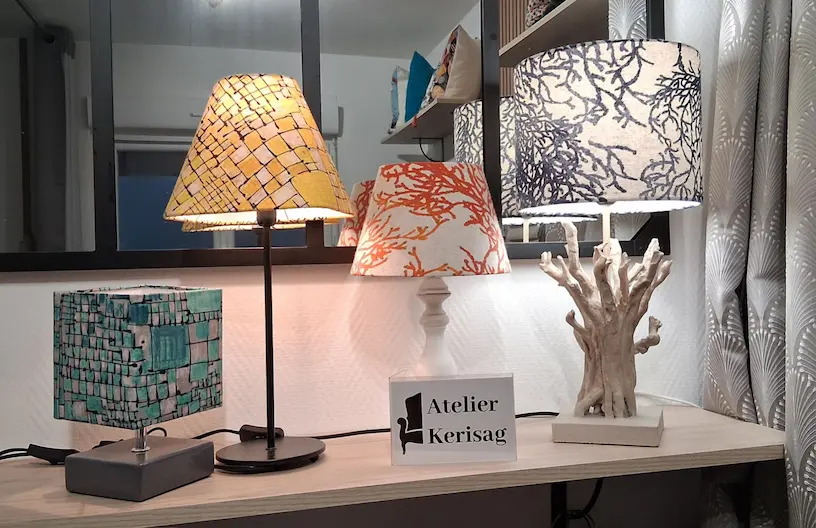 différents abats jour customisés