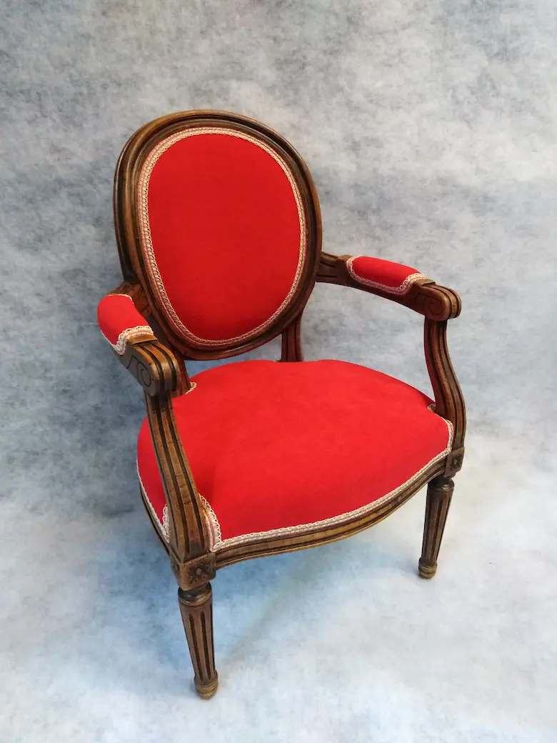Fauteuil Louis 16 cabriolet enfant