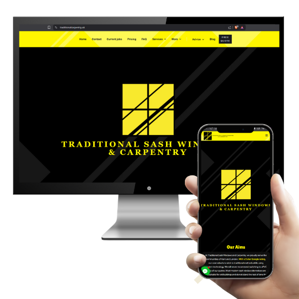 mobile example of website