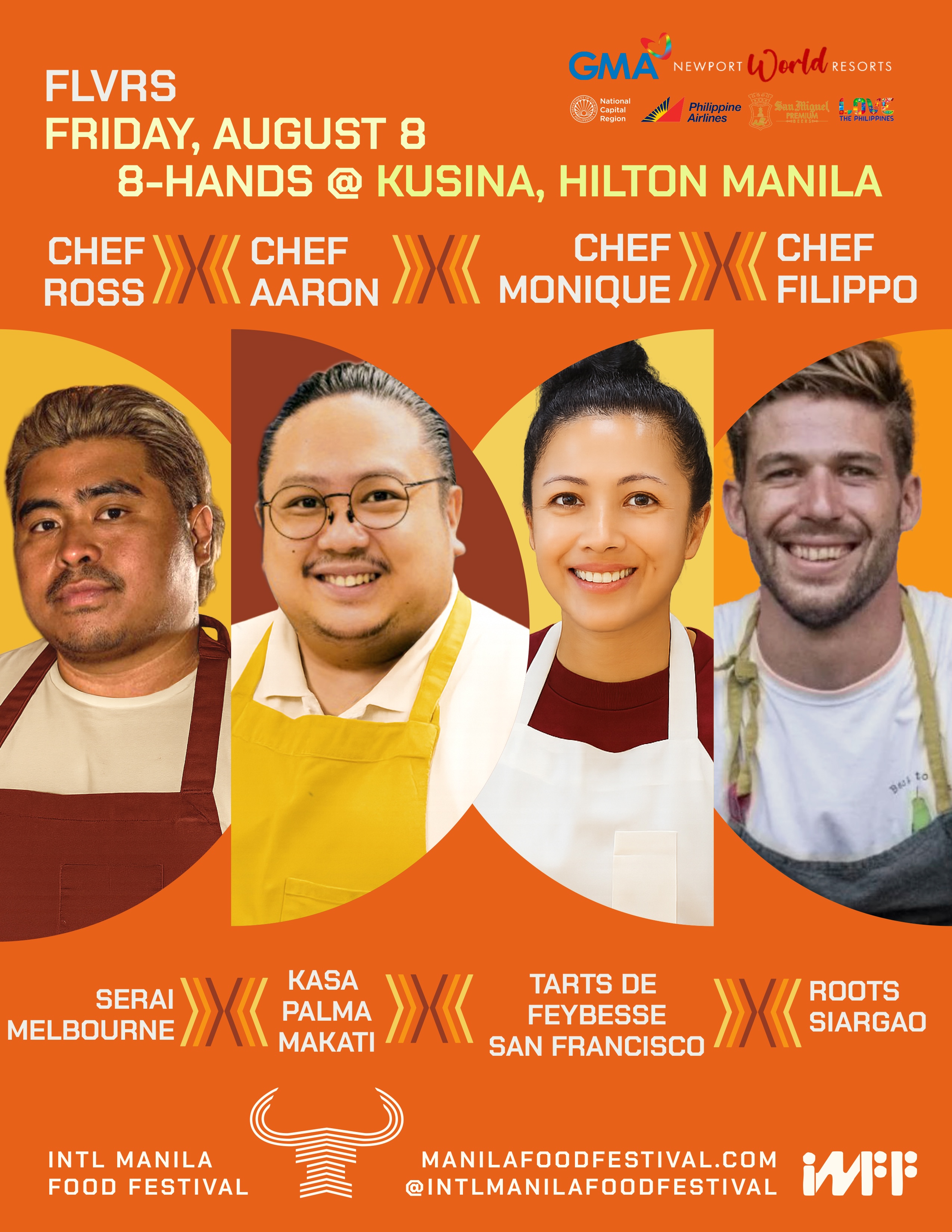 FIRST NIGHT: Rising Star Hilton Kusina Buffet Chef Station Takeovers Featuring Ross Magnaye (Serai Melbourne), Monique Feybesse (Tarts de Feybesse, San Francisco), Aaron Isip (Kasa Palma), and Filippo Turbin (Roots Siargao)