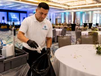 CleanWise Solutions special event cleaning professional handling event venue cleanup and post-event sanitation.
