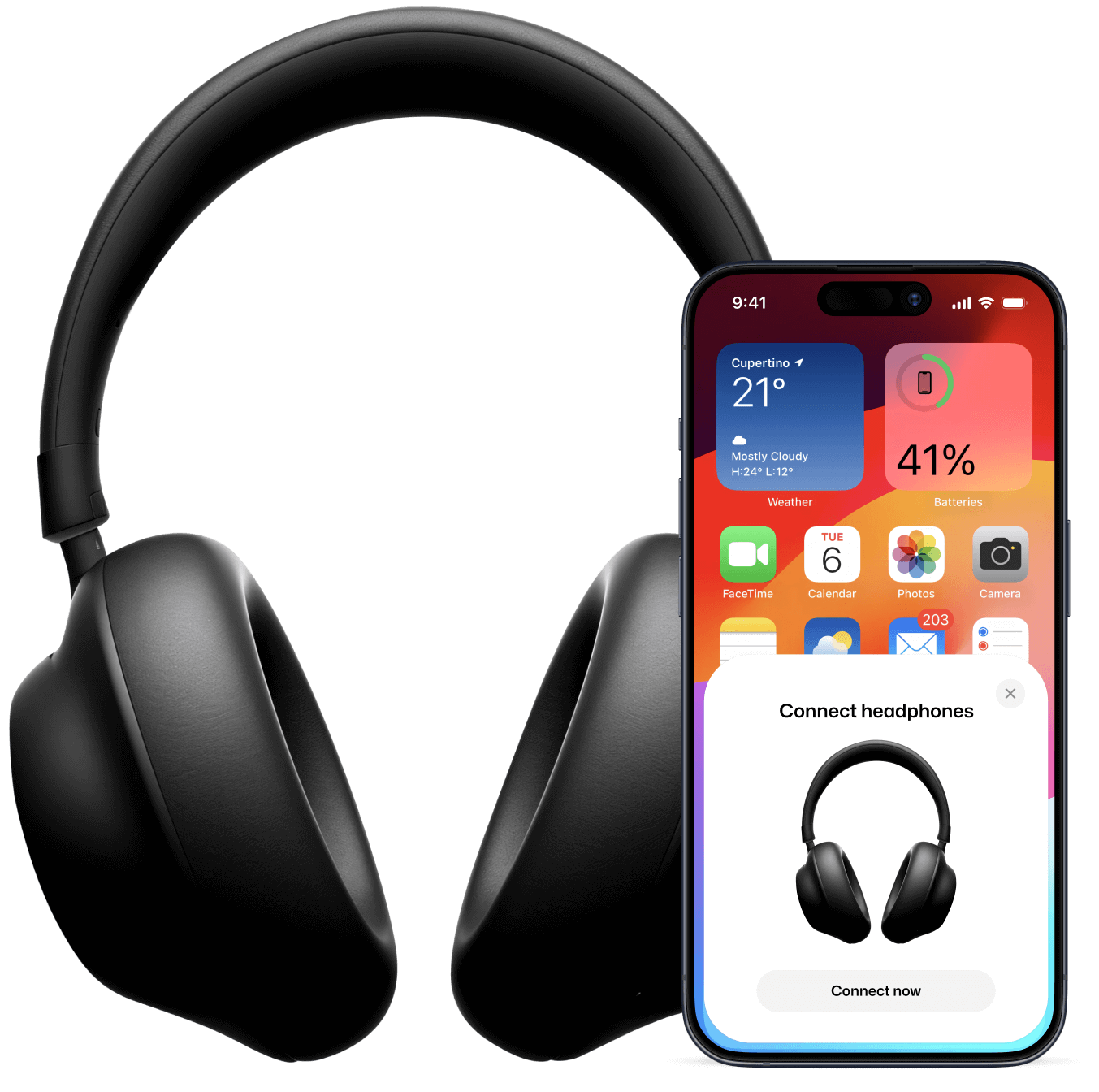 Connect Headphones Image - Techware X Webflow Template