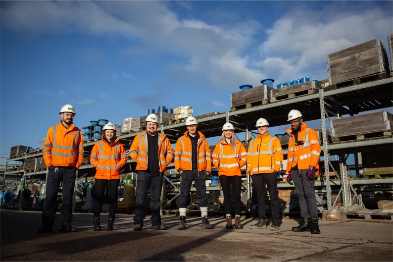 Severn Trent employees at a water plant