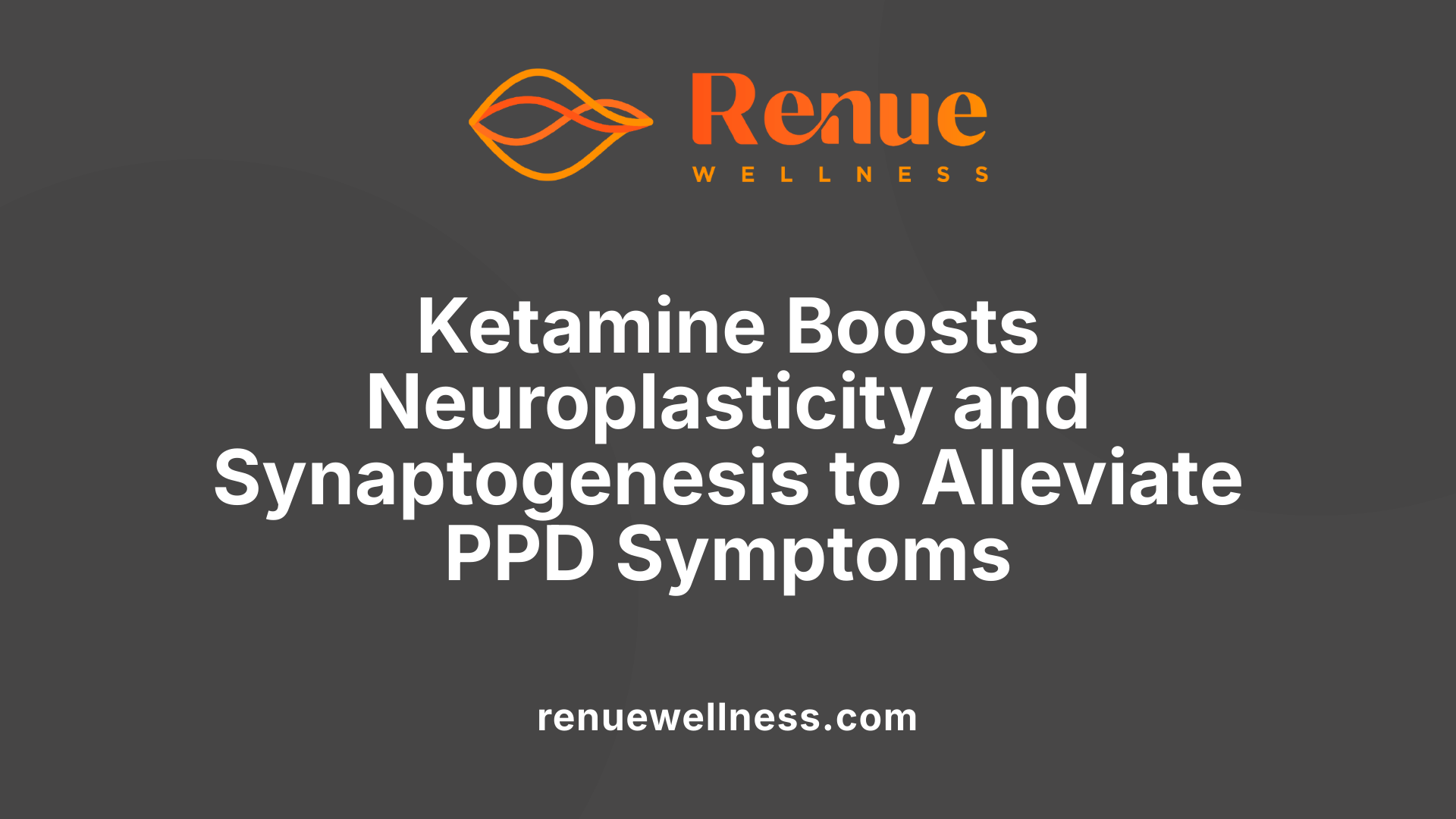 Ketamine Boosts Neuroplasticity and Synaptogenesis to Alleviate PPD Symptoms