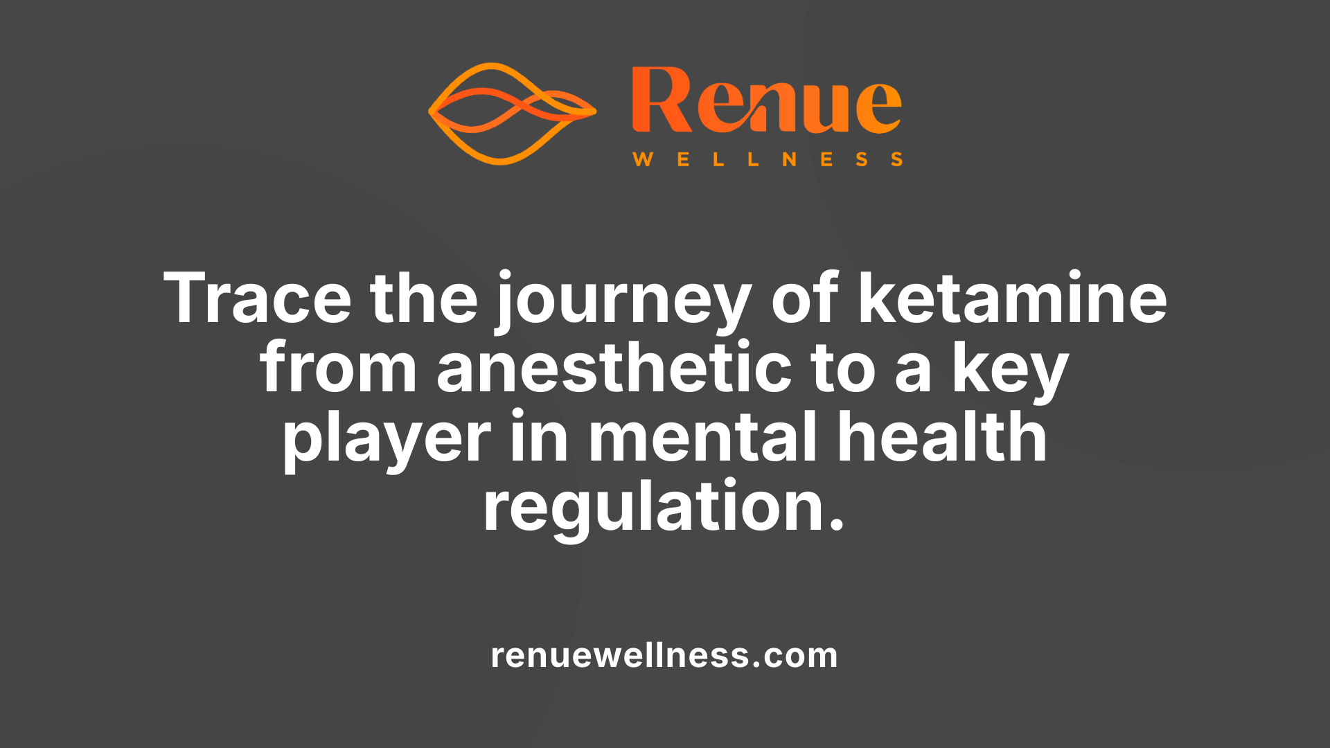 Trace the journey of ketamine from anesthetic to a key player in mental health regulation.