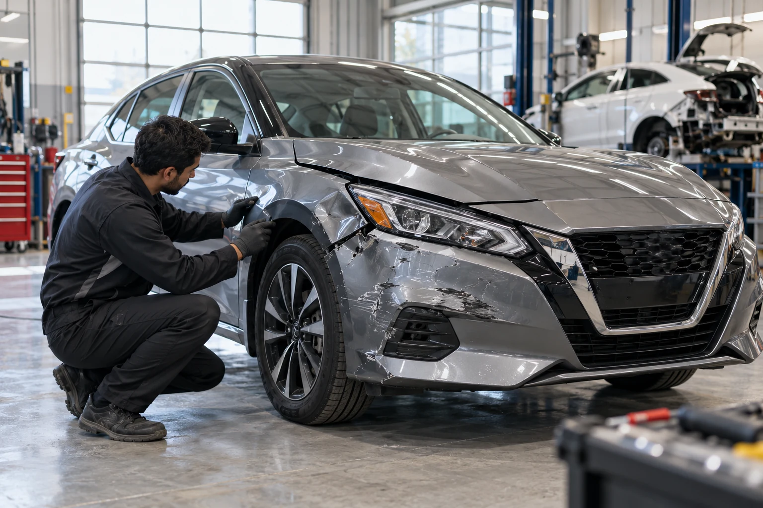 Nissan auto body paint and refinishing in Surrey