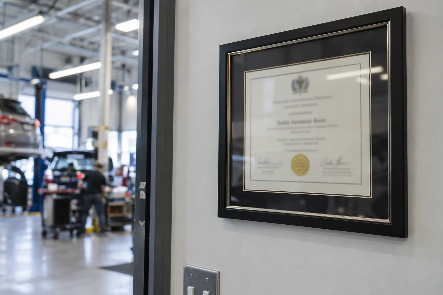 Nissan certified collision repair at Cerna Collision in Surrey BC
