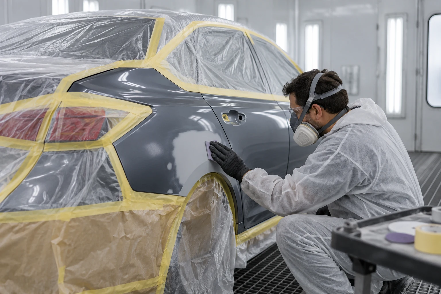 Hyundai bumper and sensor collision repair assessment in Surrey