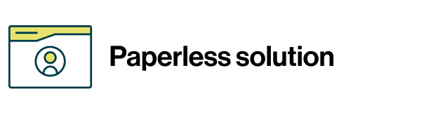 Icon representing paperless sample submission