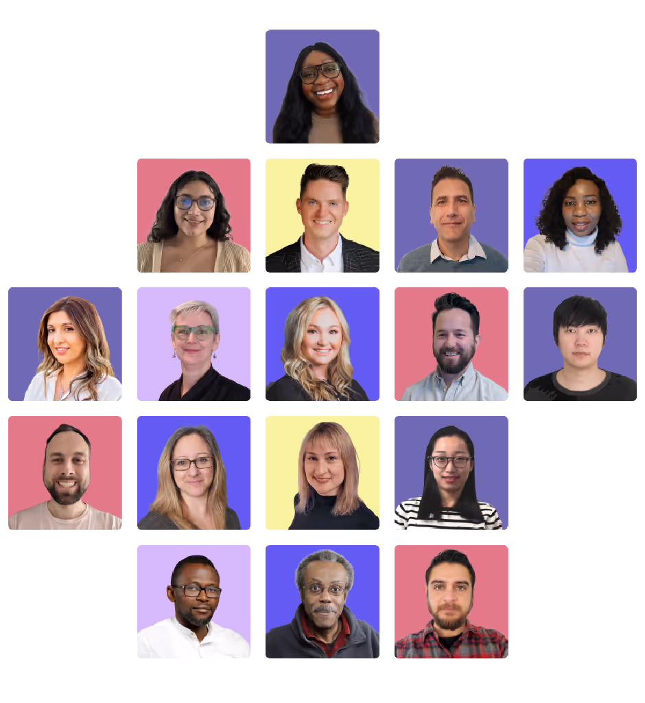 collage of smaller employee headshots