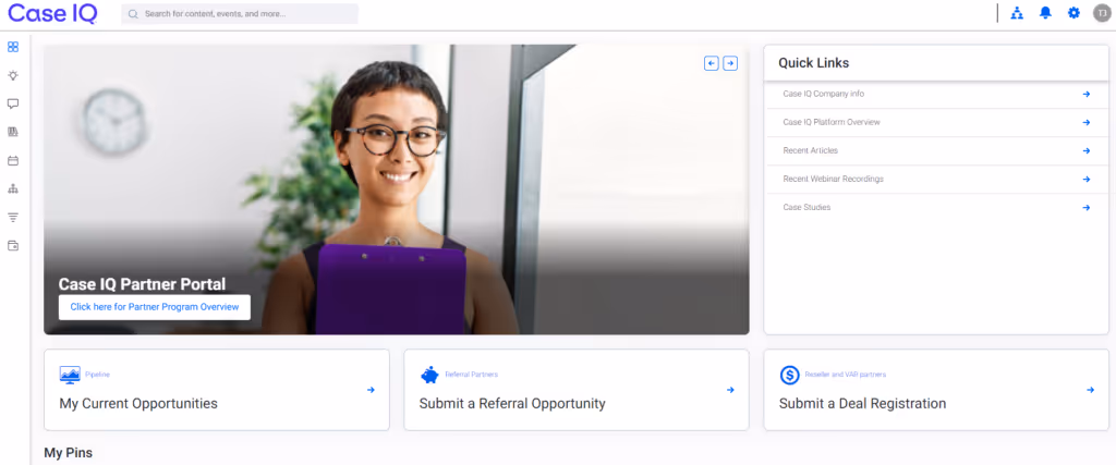 screenshot partner portal