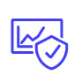 icon chart with shield and checkmark