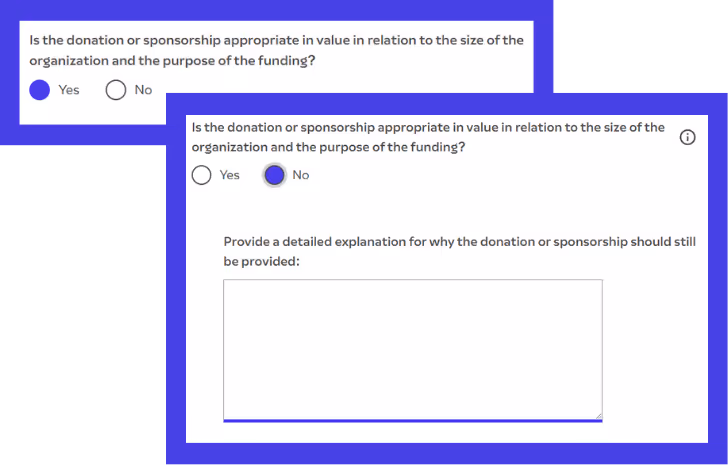 screenshot application sponsorship forms