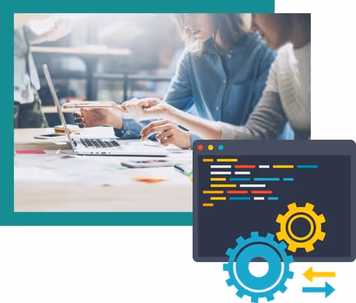 stock photo with icons simple deployment