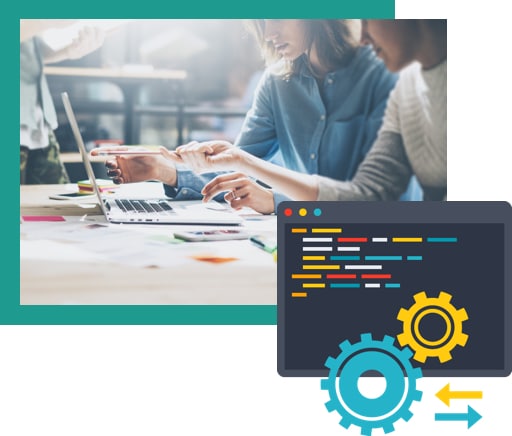 stock photo with icons simple deployment