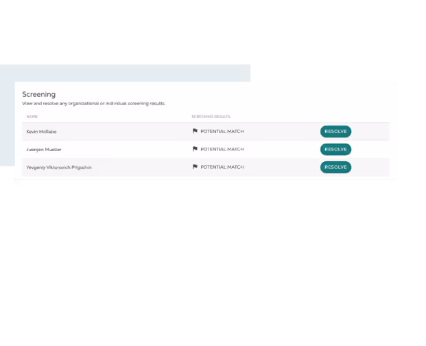 application screenshot screening