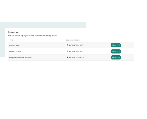 application screenshot screening