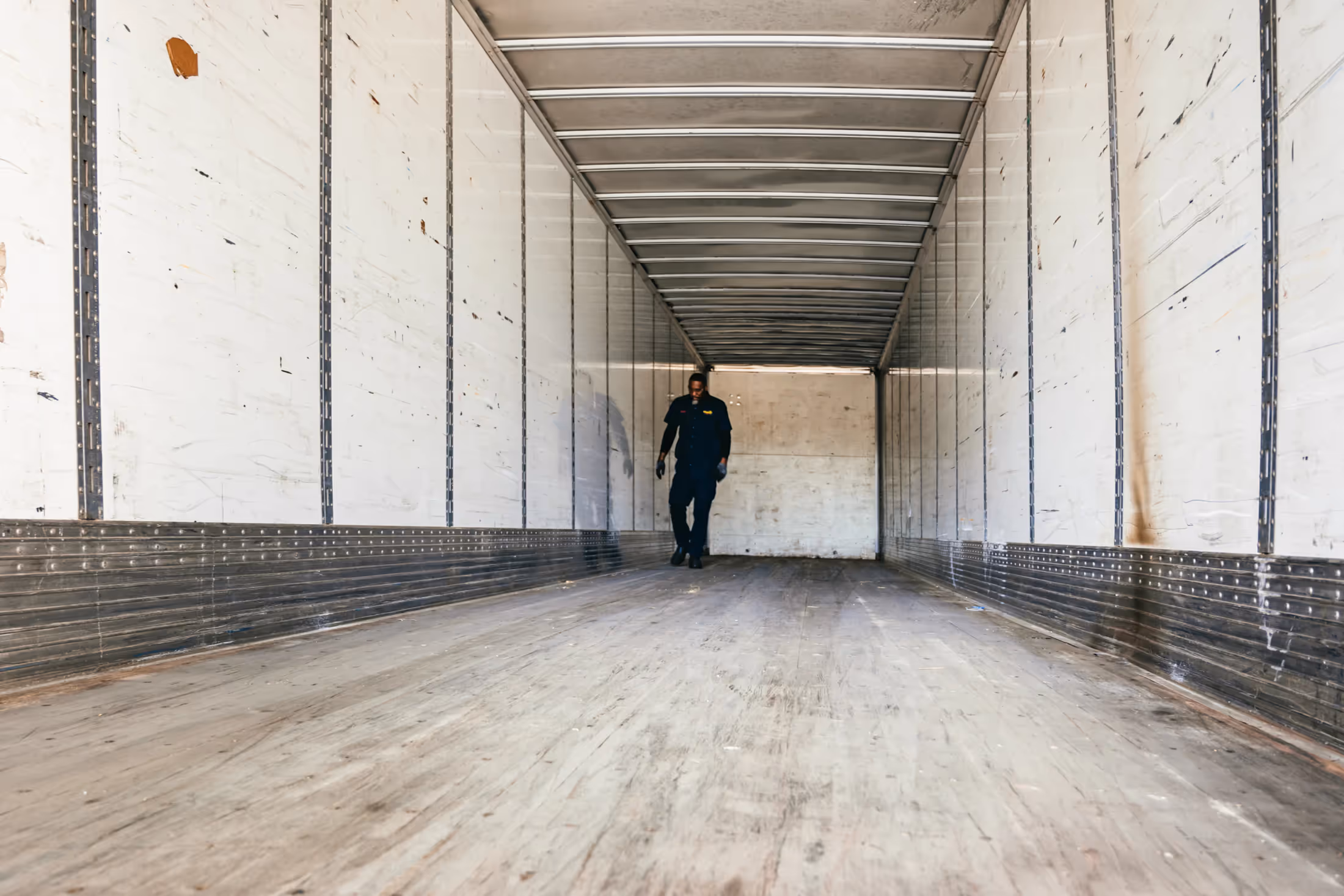 Mechanic performing trailer repair in Weyburn, SK