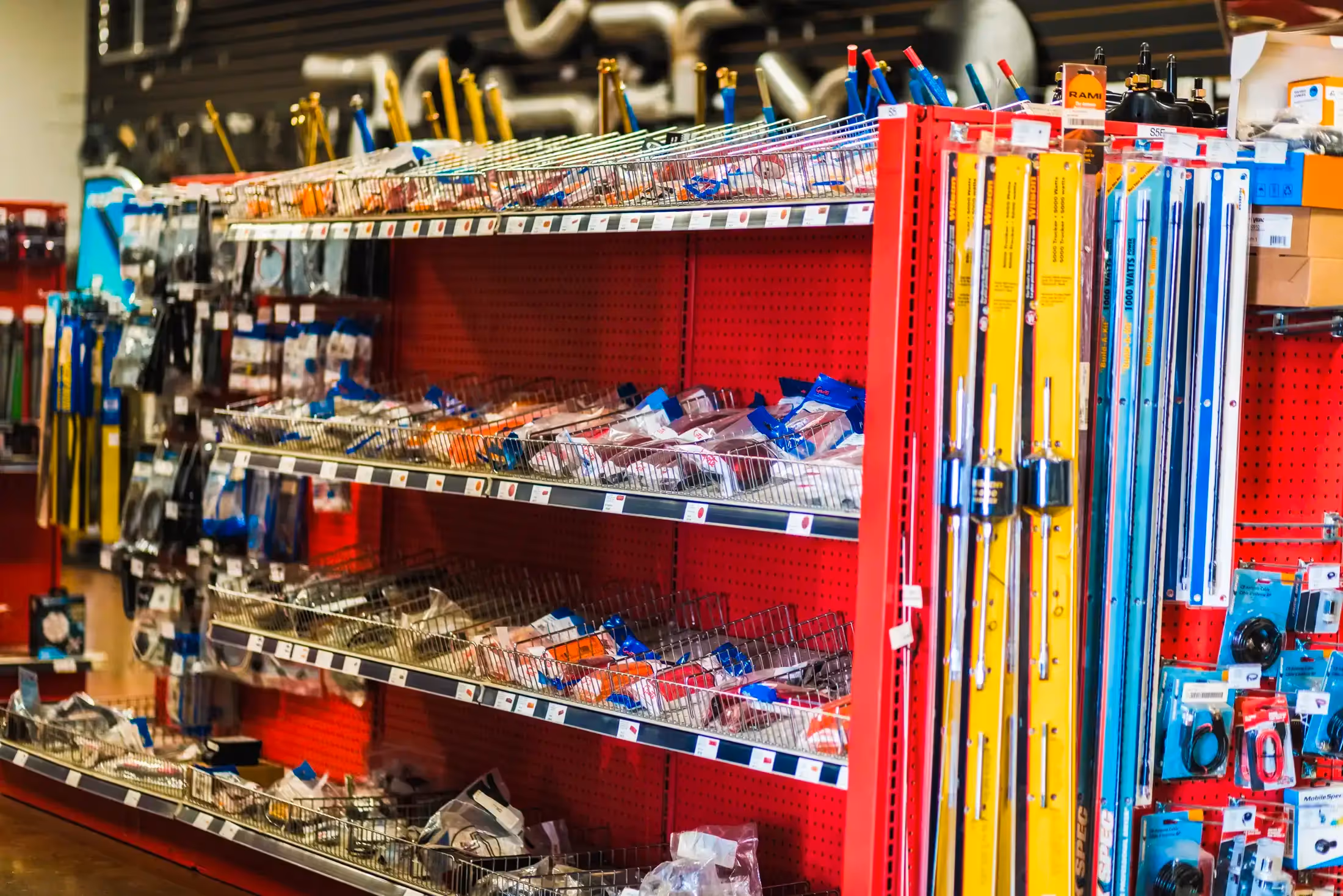 Truck parts storage in repair shop in Weyburn, SK