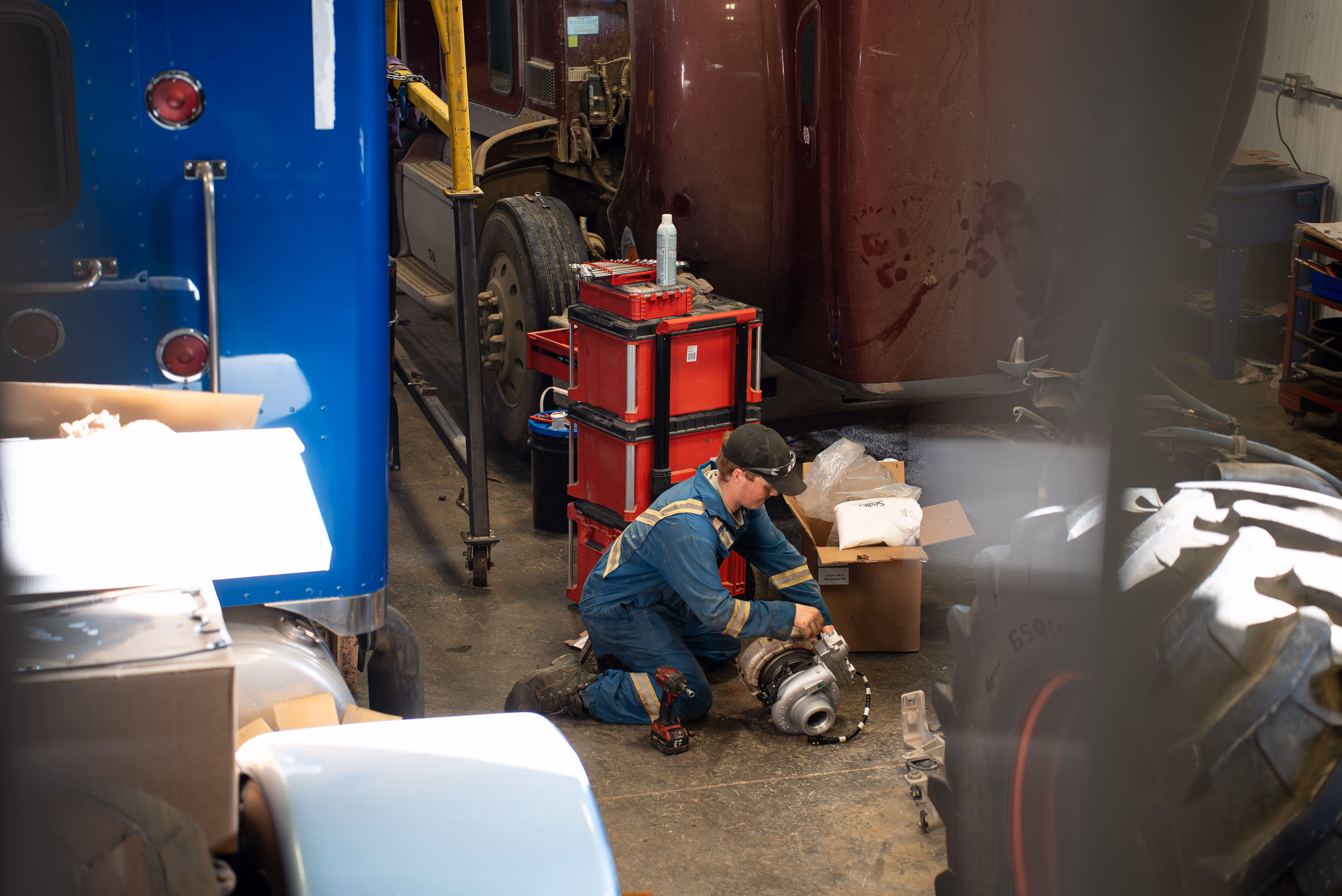 Truck repair shop in Weyburn, SK