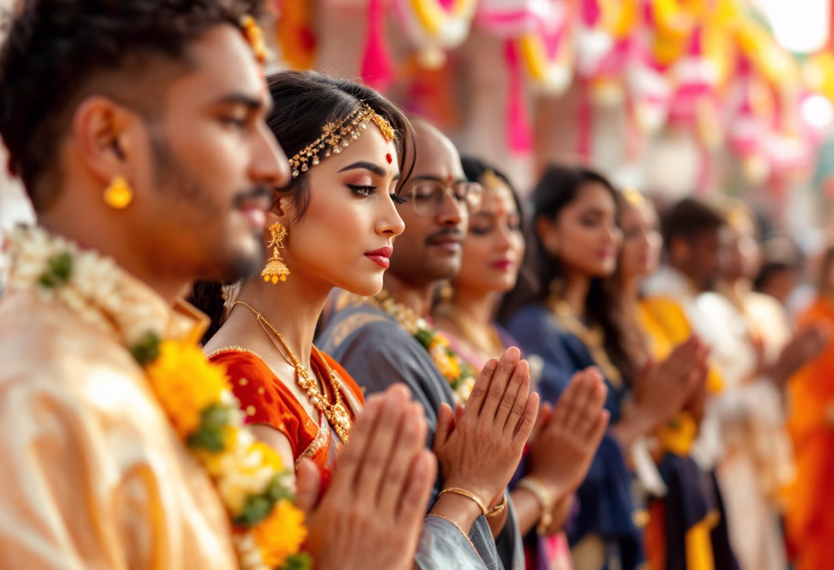 image of festival celebrations (for a hindu temple)