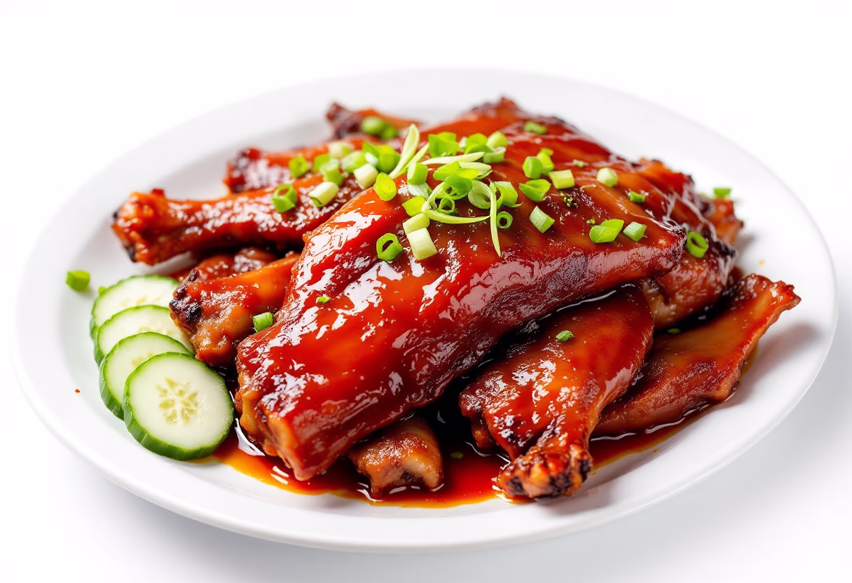 image of a contemporary peking duck dish for a chinese restaurant