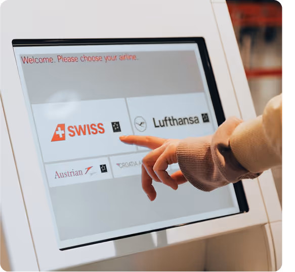 Buying plane tickets.