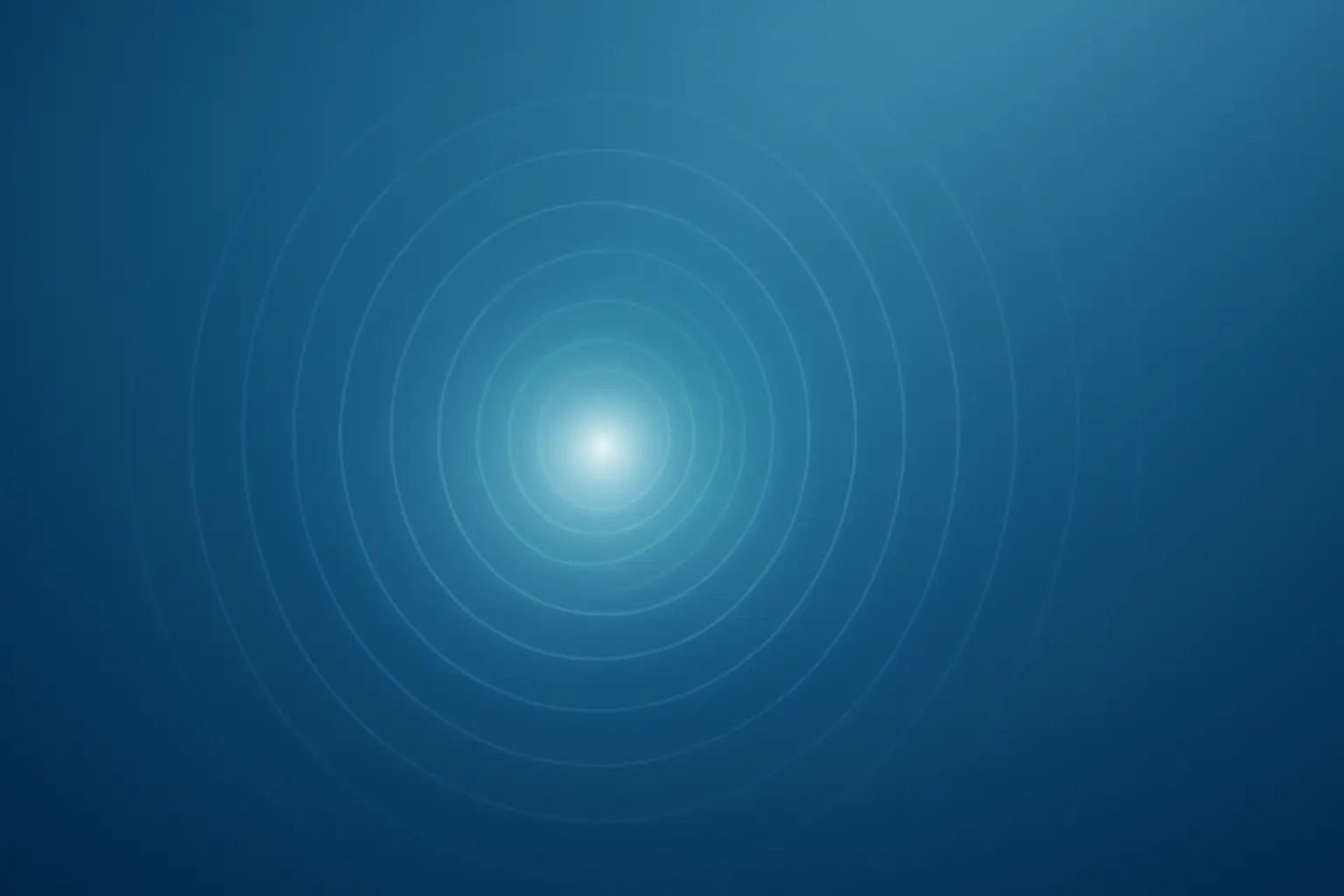 Concentric ripple pattern radiating from a central point on a dark blue field, illustrating collaboration, alignment, and high-level strategic oversight.