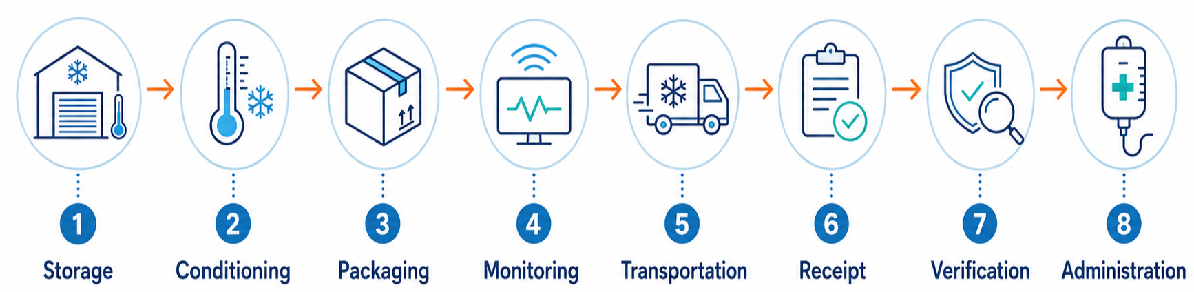 Specialty pharmacy cold chain process