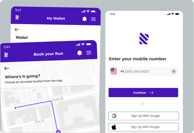 Runz admin dashboard for last-mile delivery operations