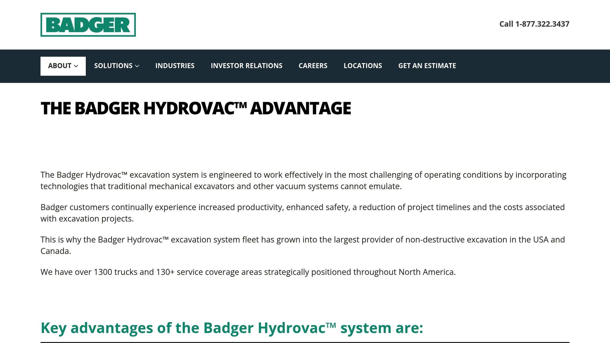 Badger Hydrovac System