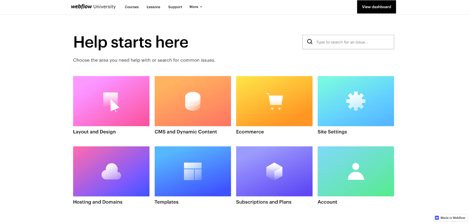 webflow customer service help