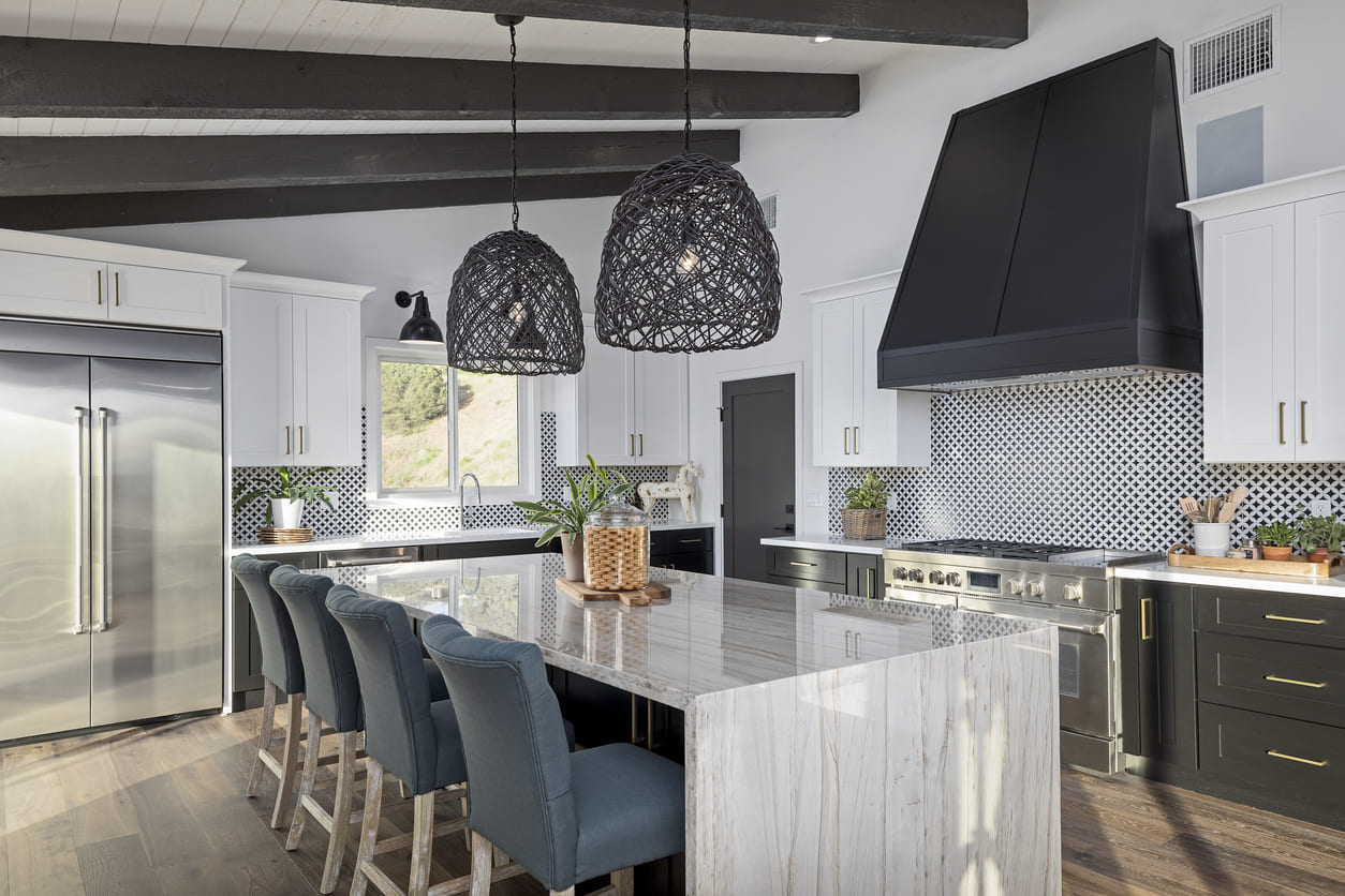 Waterfall Island Kitchen