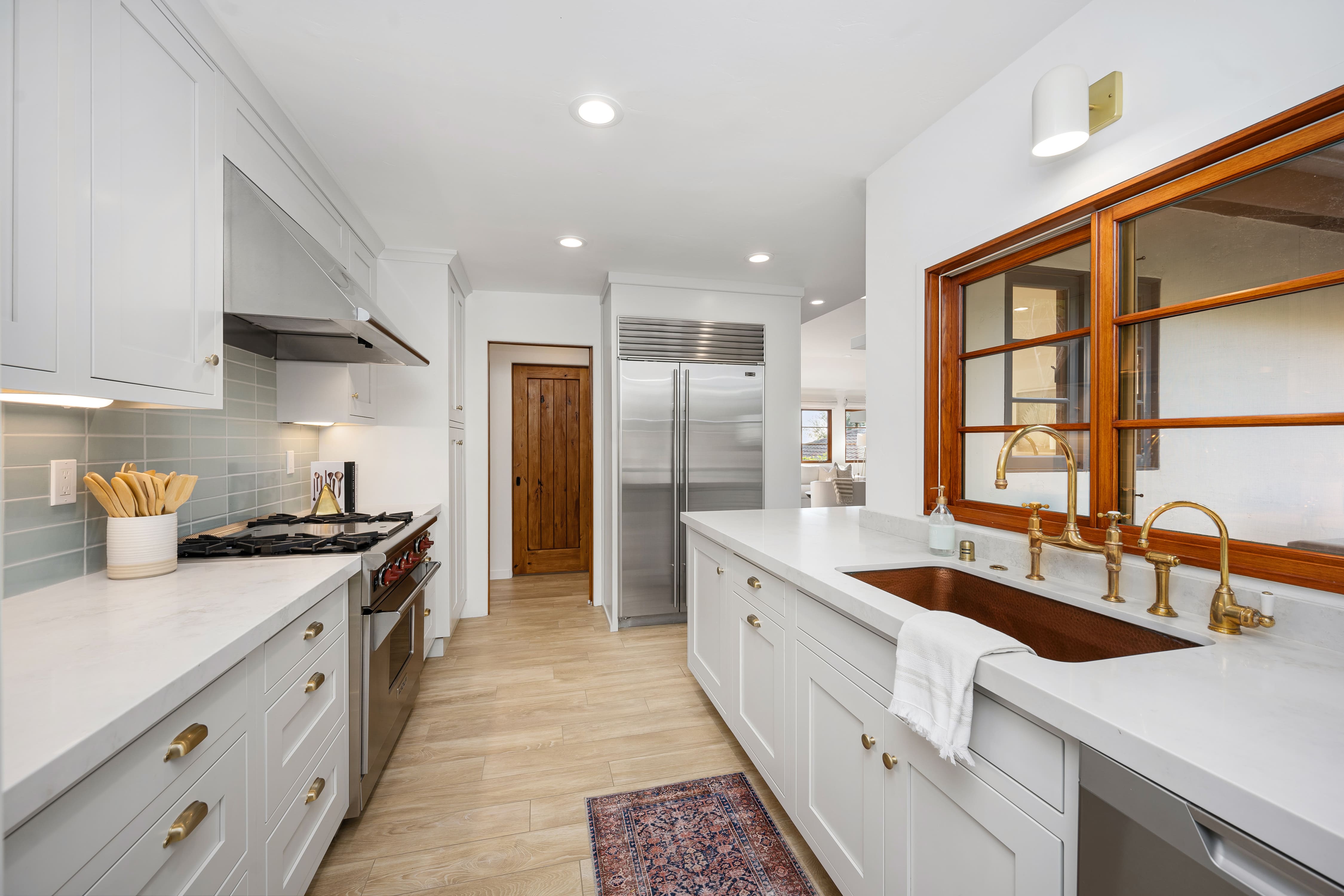 Inset Kitchen – Galley & Copper Sink