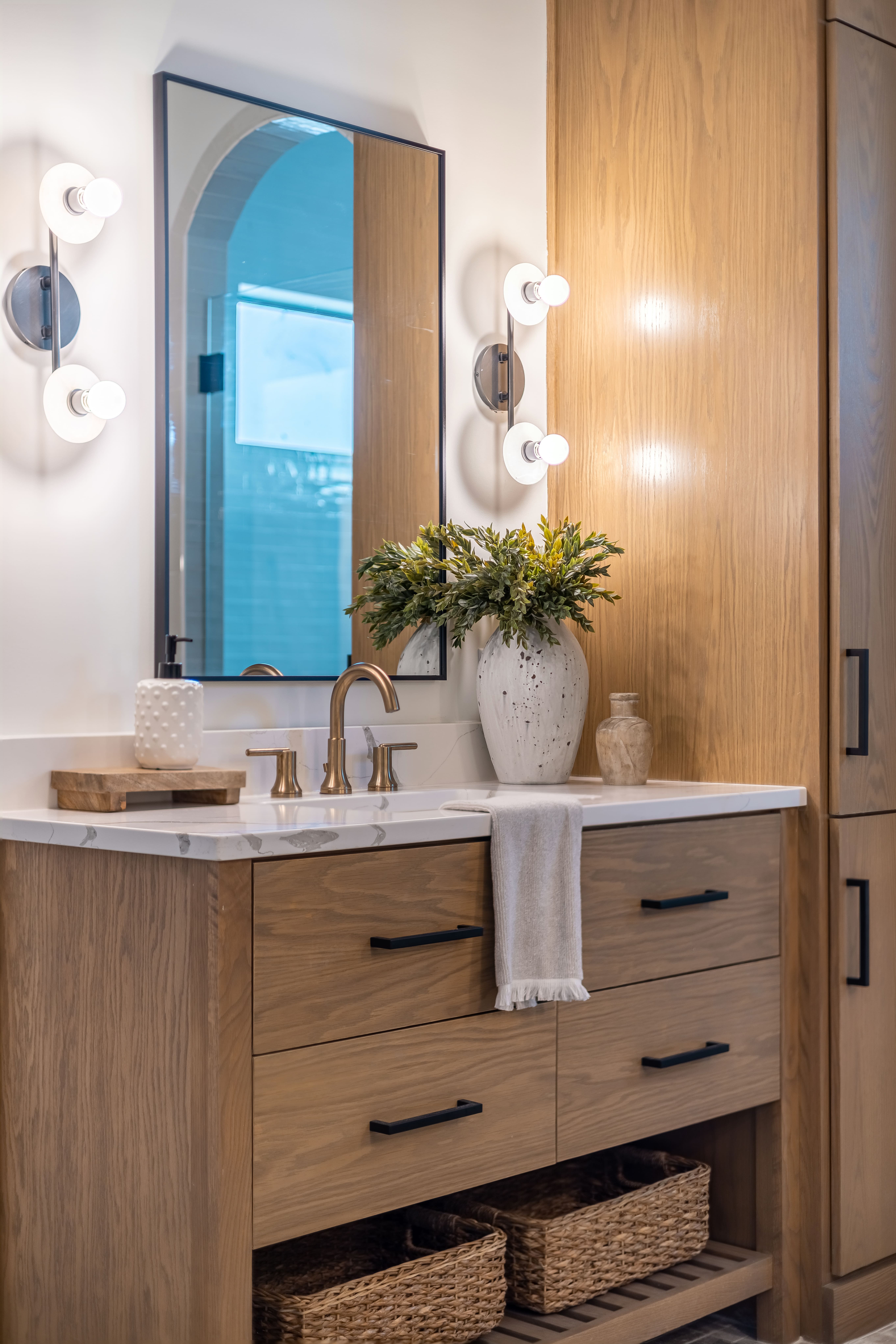 Oak Vanity Bathroom