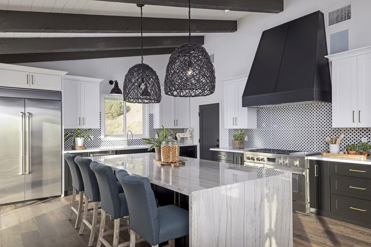 Waterfall Island Kitchen