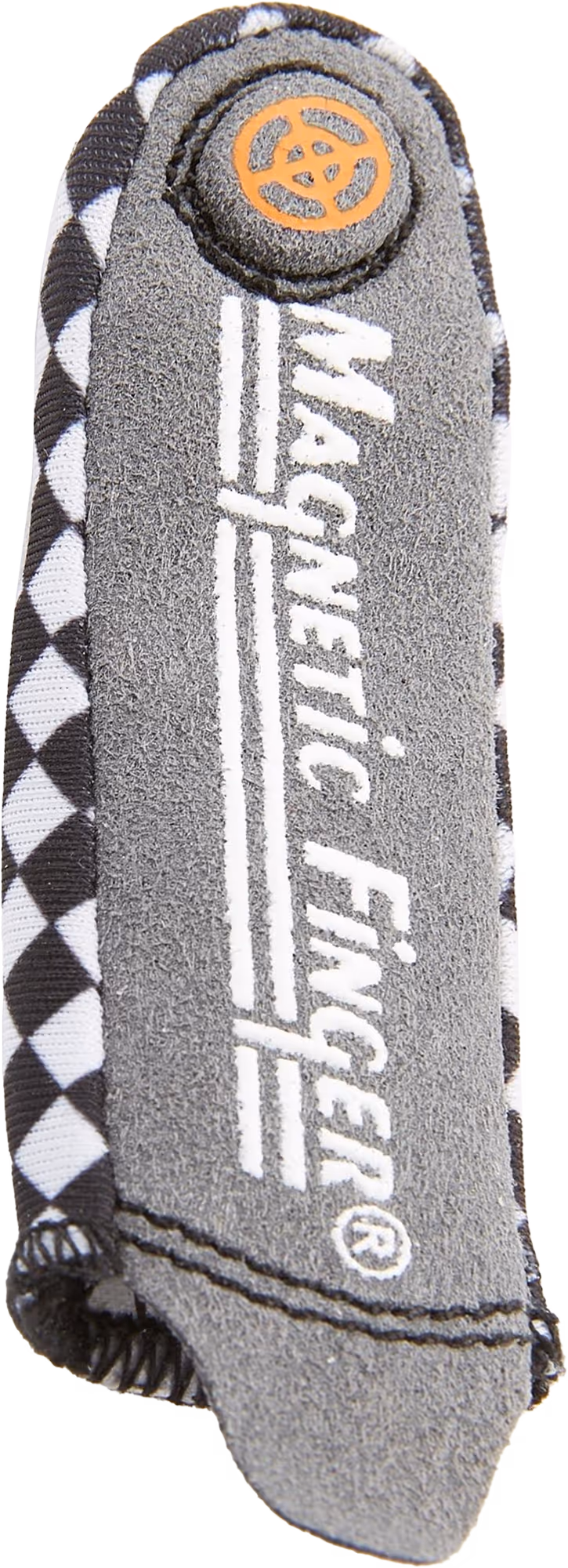 Athletic Fielder grey and white sports sock with orange logo