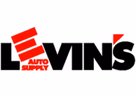 Levin's Auto Supply logo with red and black stylized lettering
