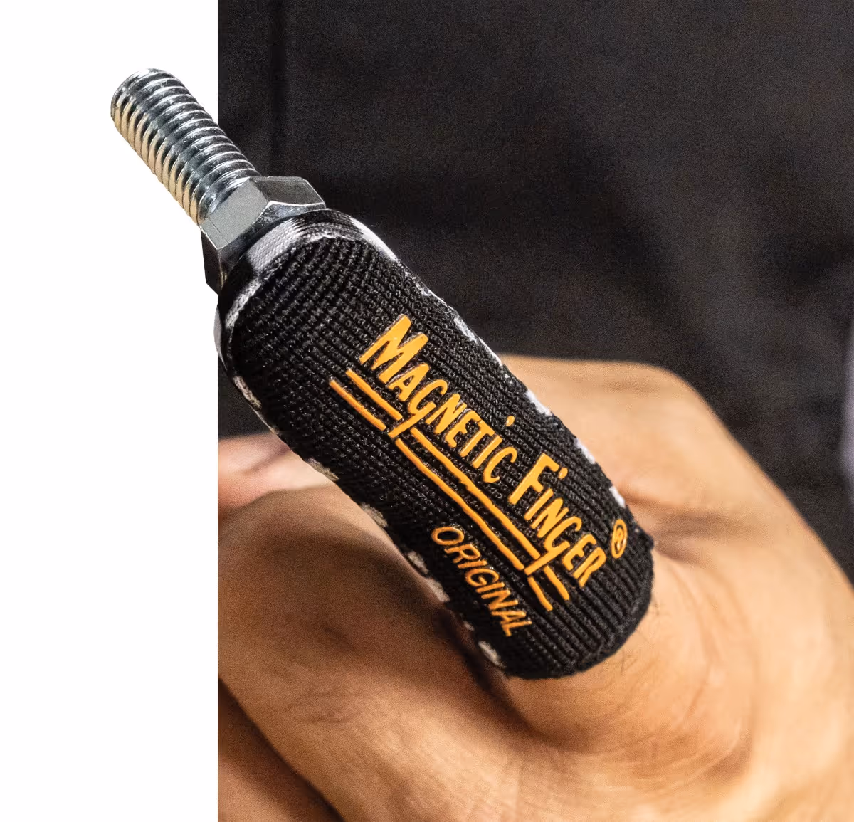 Magnetic Finger Original tool with bolt, black and yellow branding