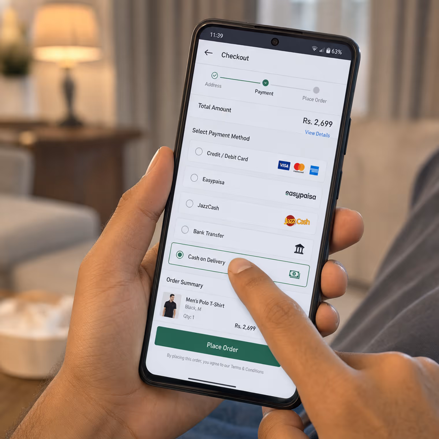 Aalto mobile app UI with two home listings and a title at the top saying 12 new matches