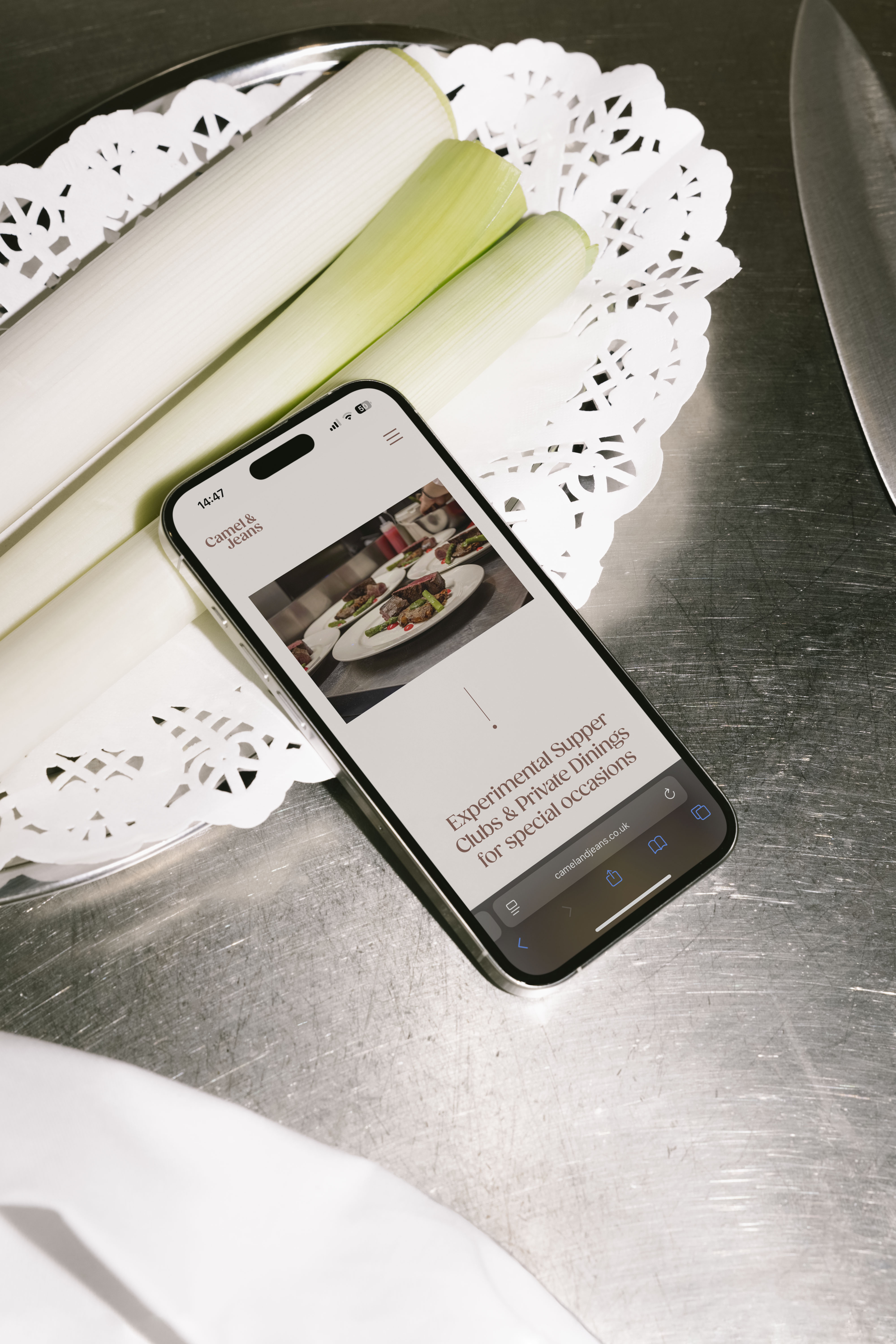 Web design for London Supper Club