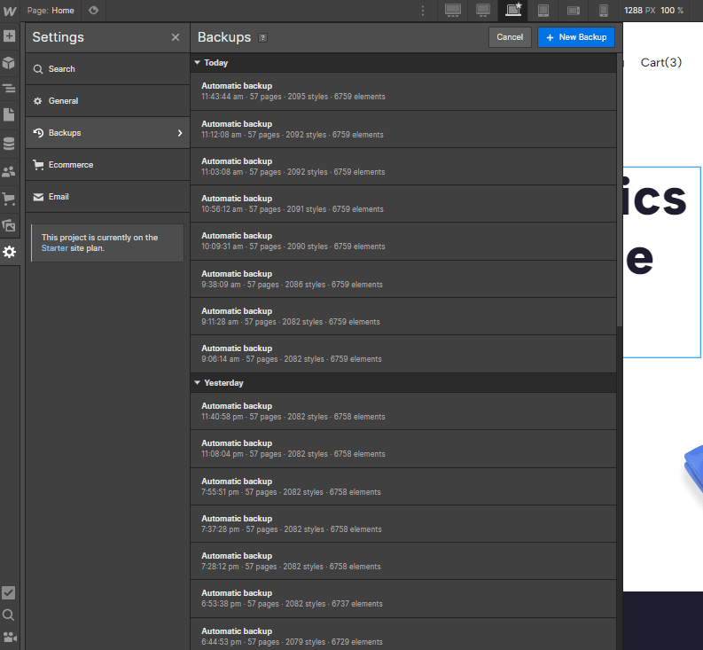 Backups - Tech3D X Webflow Template
