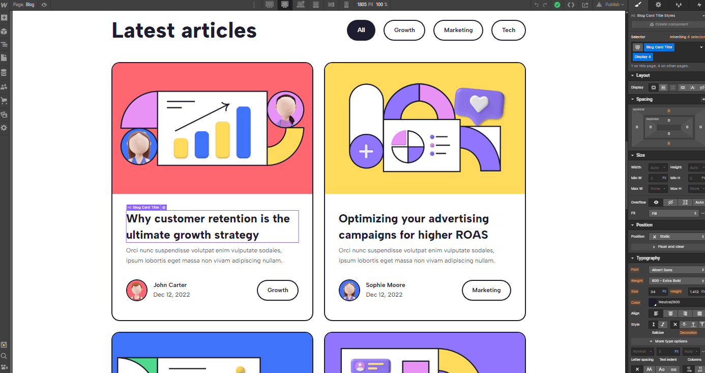 CMS Content - Tech3D X Webflow Template