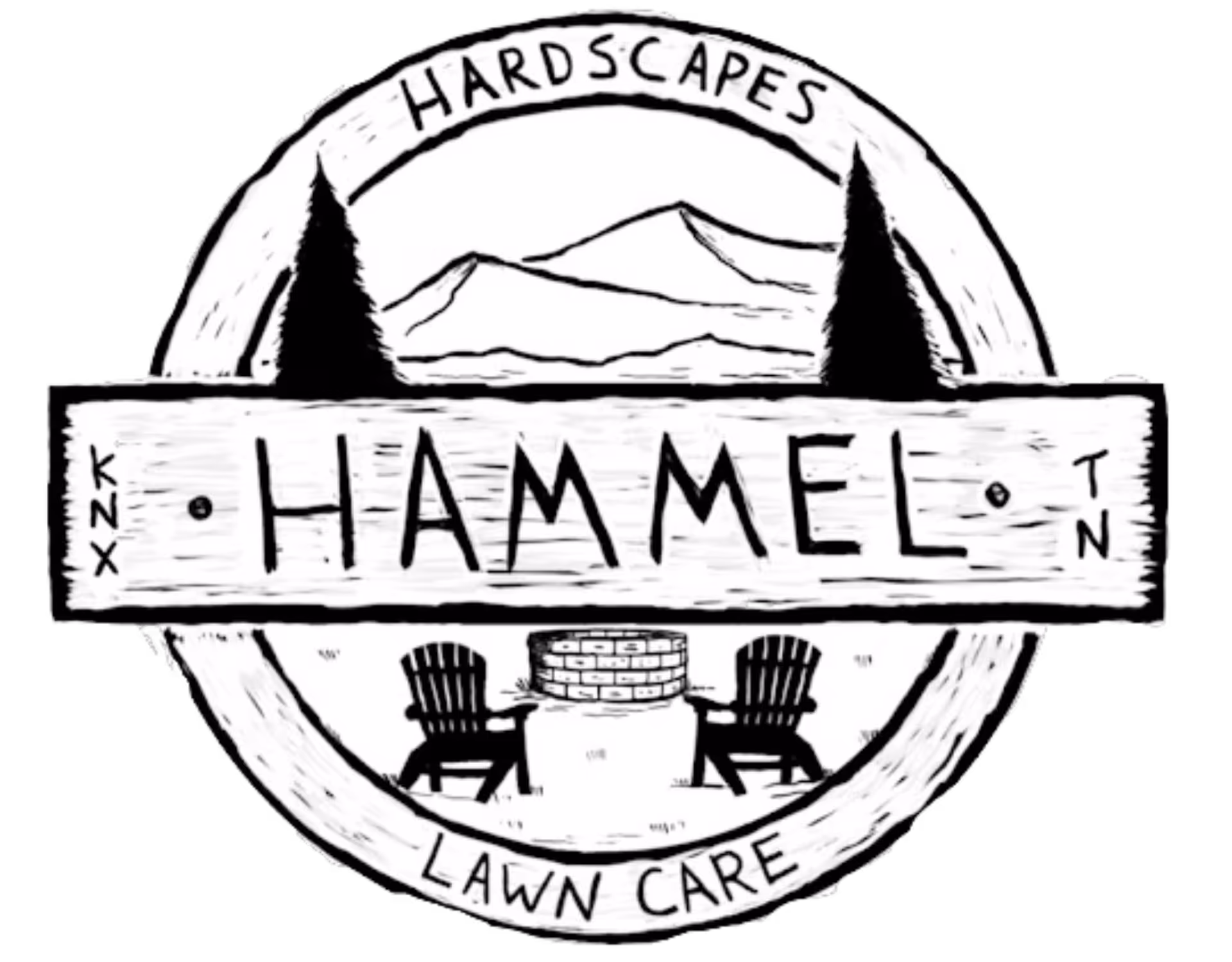 Hammel Hardscapes Logo. Knoxville Hardscaping Company. 