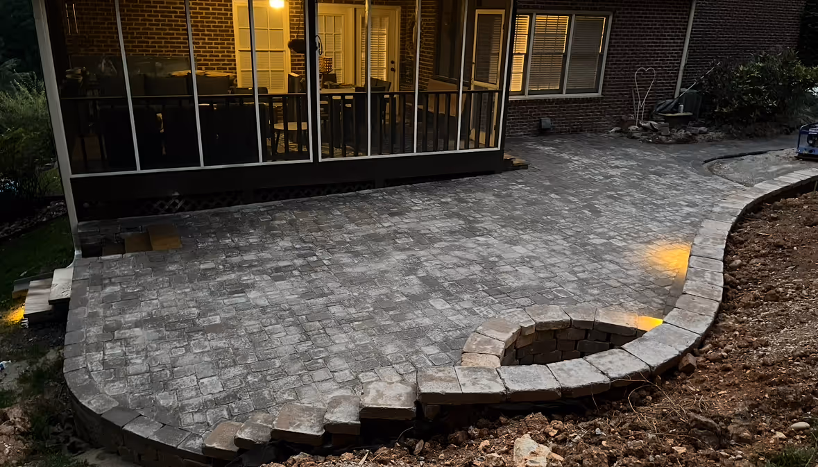 Hardscape work completed by Hammel Hardscapes in Knoxville, TN.