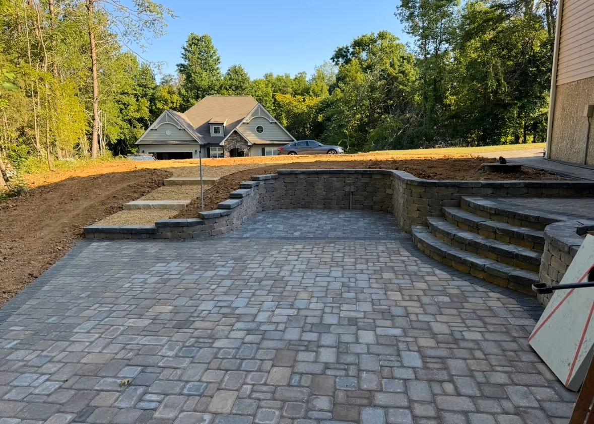Hardscape work completed by Hammel Hardscapes in Knoxville, TN.