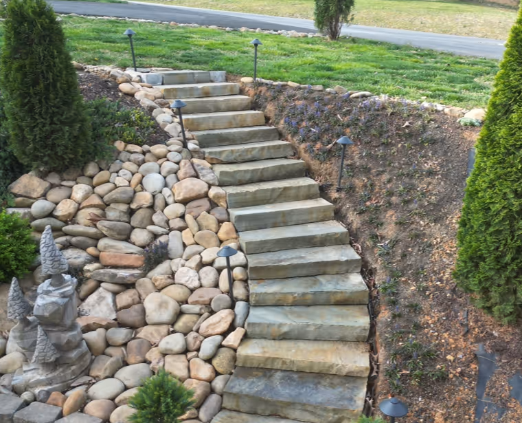 Hardscape work completed by Hammel Hardscapes in Knoxville, TN.
